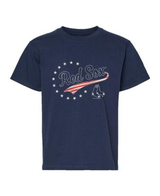 Big Boys and Girls Navy Boston Red Sox Americana T-Shirt