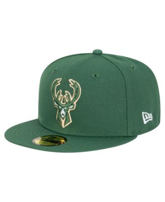 Men's  Hunter Green Milwaukee Bucks Team 59FIFTY Fitted Hat