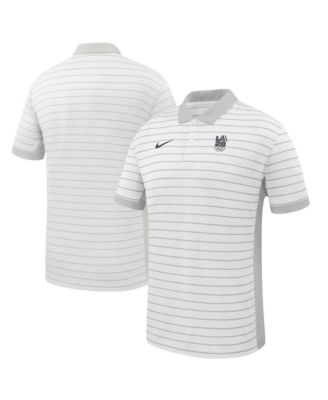 Men's White LA28 Summer Olympics Dri-FIT Victory Stripe Polo