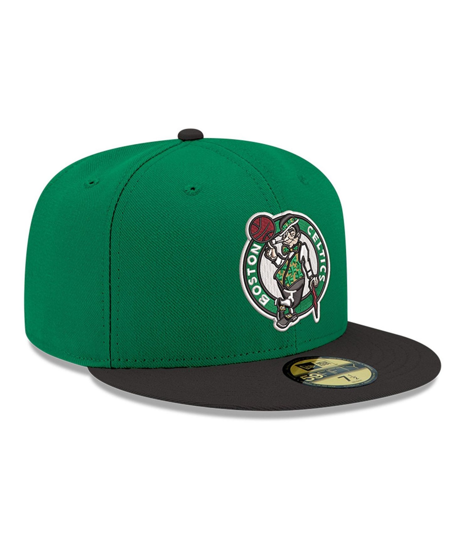 Мужская кепка New Era Green Boston Celtics Two-Tone 59FIFTY Fitted Hat — фото 3