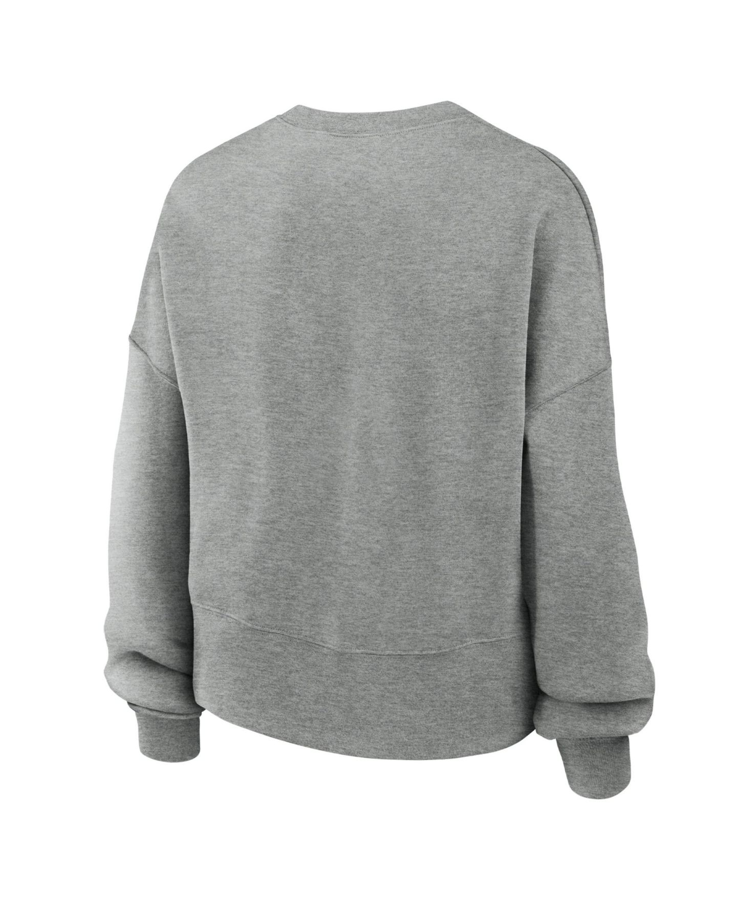 Женская толстовка Nike Heather Gray Virginia Tech Hokies Phoenix Fleece Pullover — фото 3