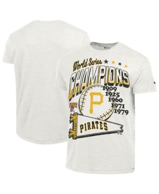 Men's Cream Pittsburgh Pirates Winning Tradition Cooperstown Collection Tri-Blend T-Shirt