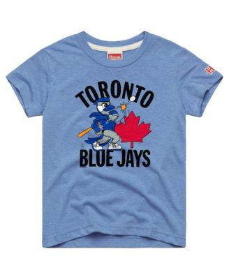 Big Boys and Girls Light Blue Toronto Blue Jays Mascot Tri-Blend T-Shirt