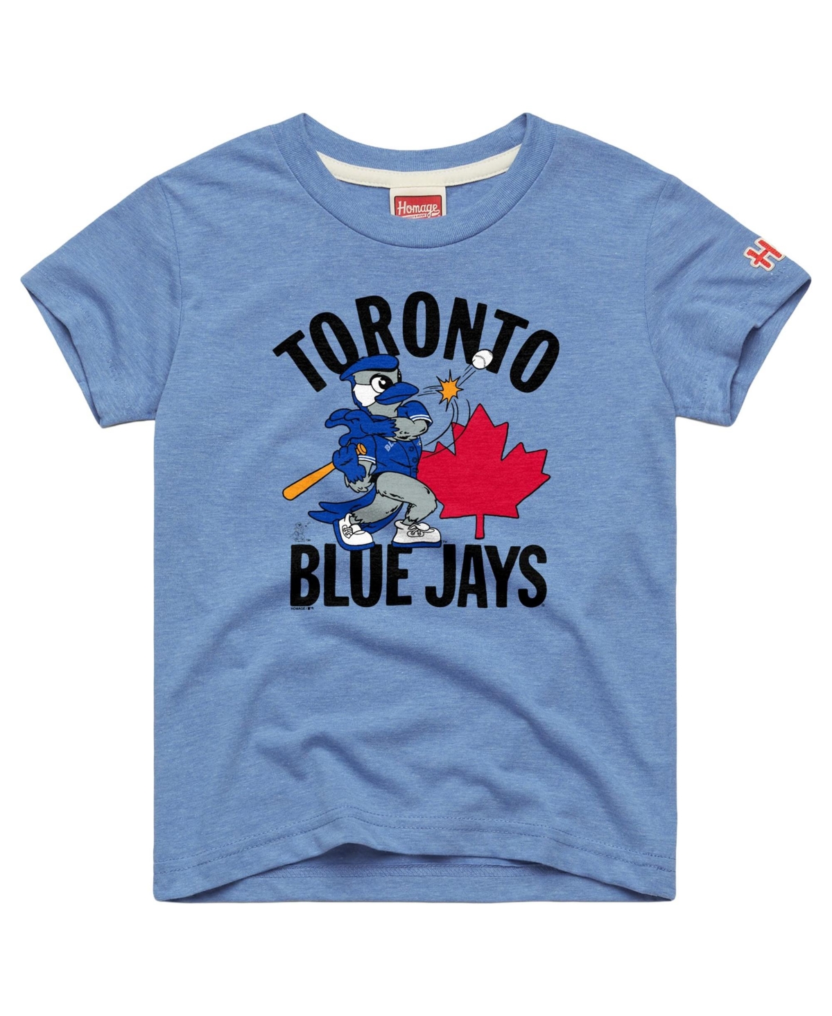 Homage Boys' and Girls' Toronto Blue Jays Tri-Blend Short-Sleeve Graphic T-Shirt