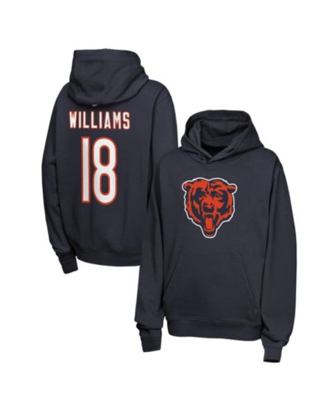 Детское худи Nike Caleb Williams Navy Chicago Bears Name & Number Club Fleece