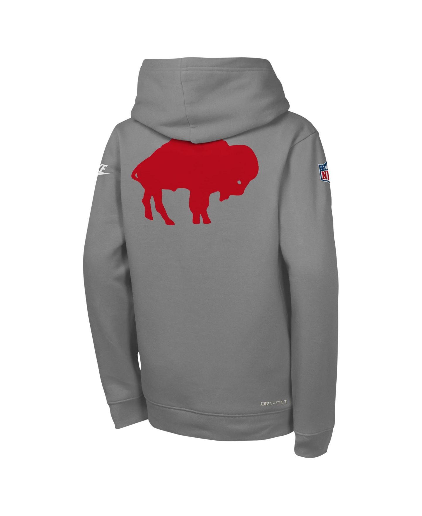 Детские худи Nike Gray Buffalo Bills Sideline Alternate Pack Heavyweight Fleece — фото 3