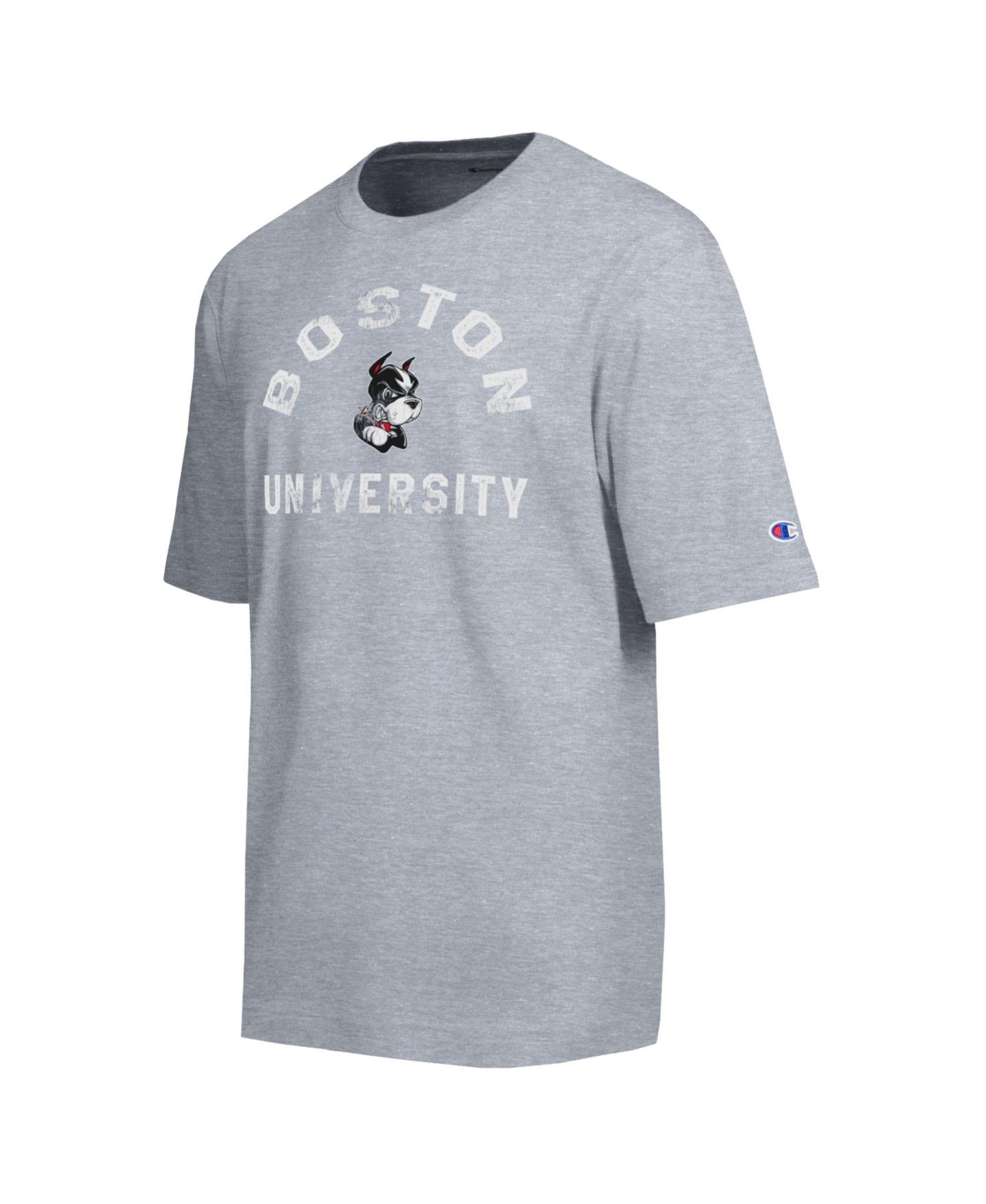 Мужская футболка Champion Heather Gray Boston University Weathered Team — фото 2