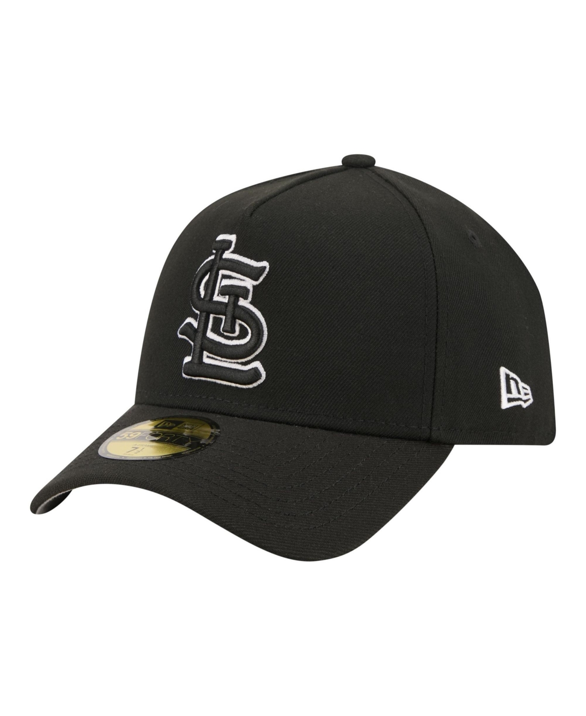 New Era Men's Black St. Louis Cardinals A-Frame 59FORTY Fitted Hat