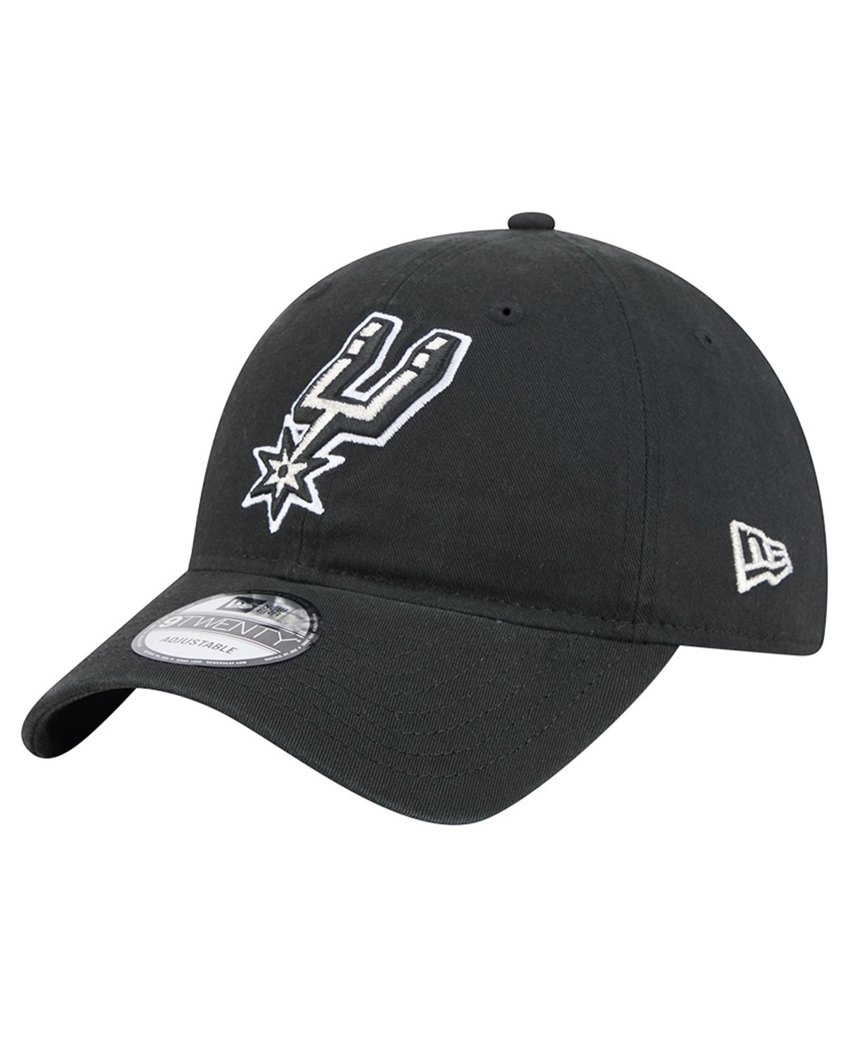 New Era Men's Black San Antonio Spurs Team 9TWENTY Adjustable Hat