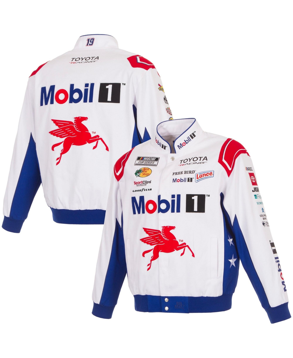 Jh Design Men's Chase Elliott Napa Varsity Mock-Neck Jacket