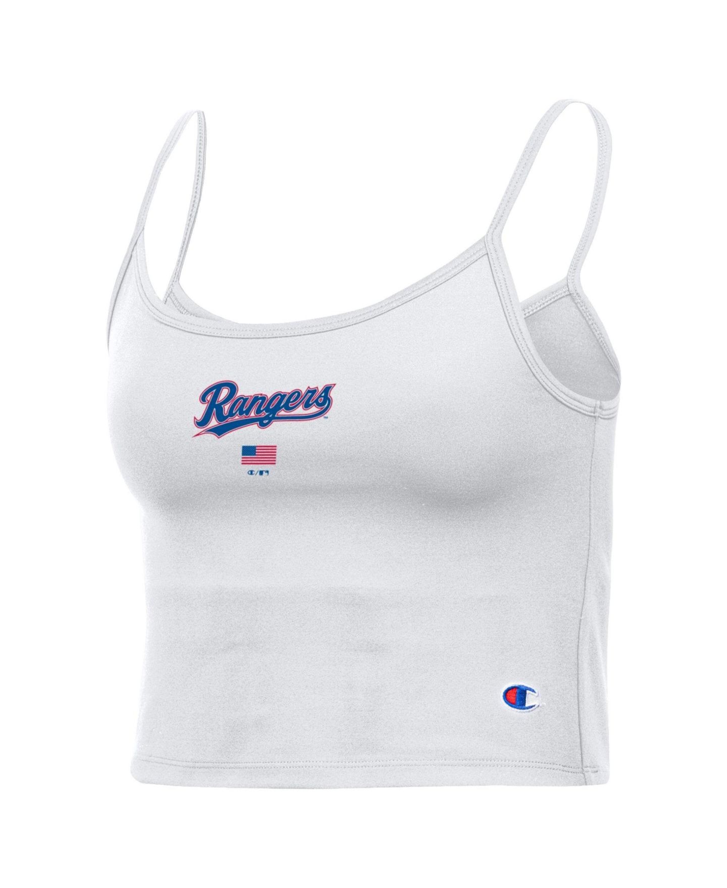Женский топ Champion White Texas Rangers America Scoop — фото 2