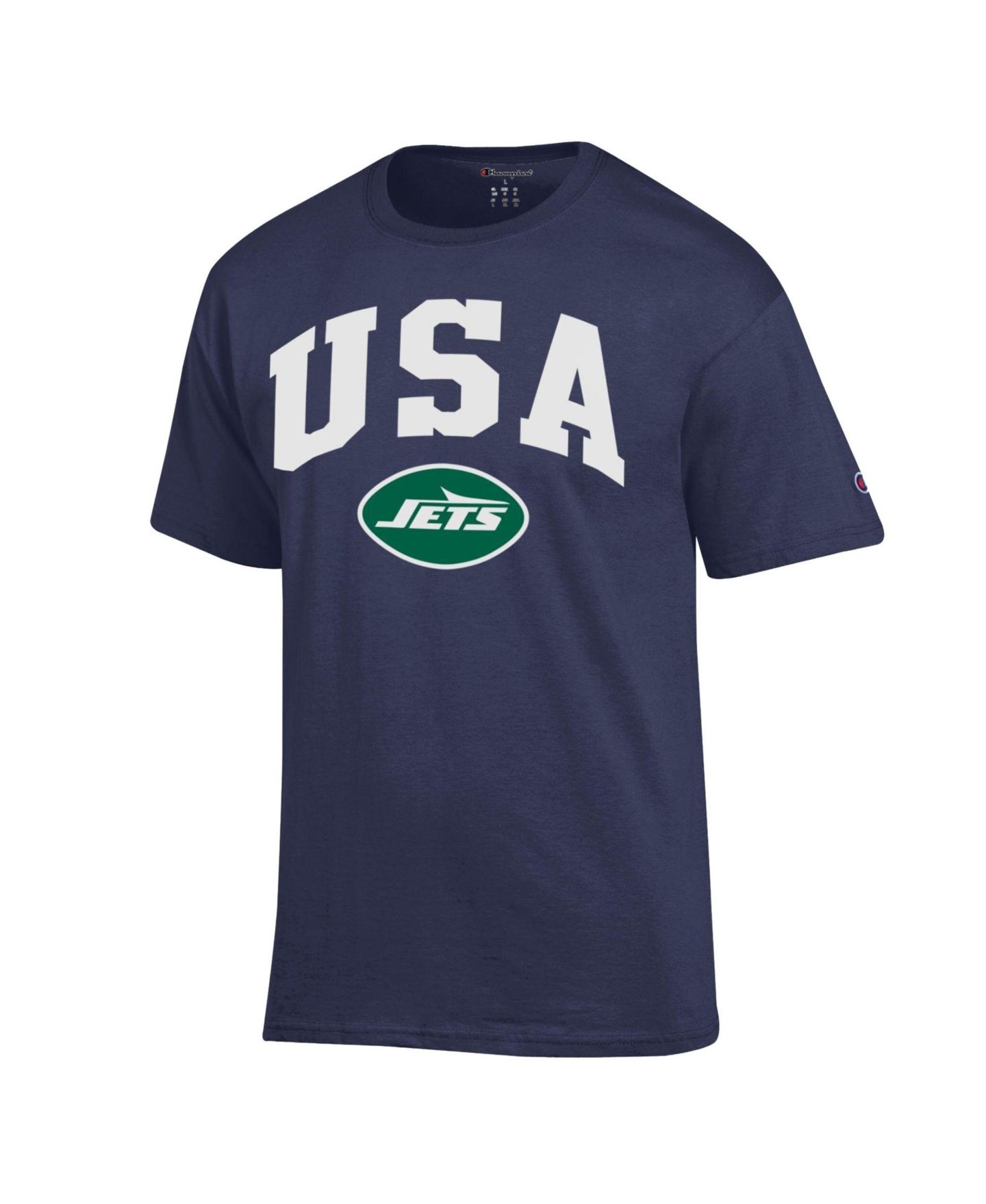 Мужская футболка Champion Navy New York Jets Americana — фото 2