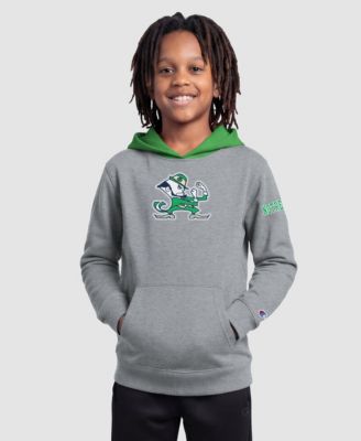 Big Boys and Girls  Heather Gray Notre Dame Fighting Irish Fleece Hoodie