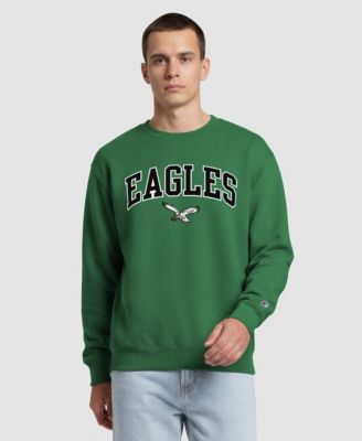 Men's  Kelly Green Philadelphia Eagles Contrast Lined Sweatshirt