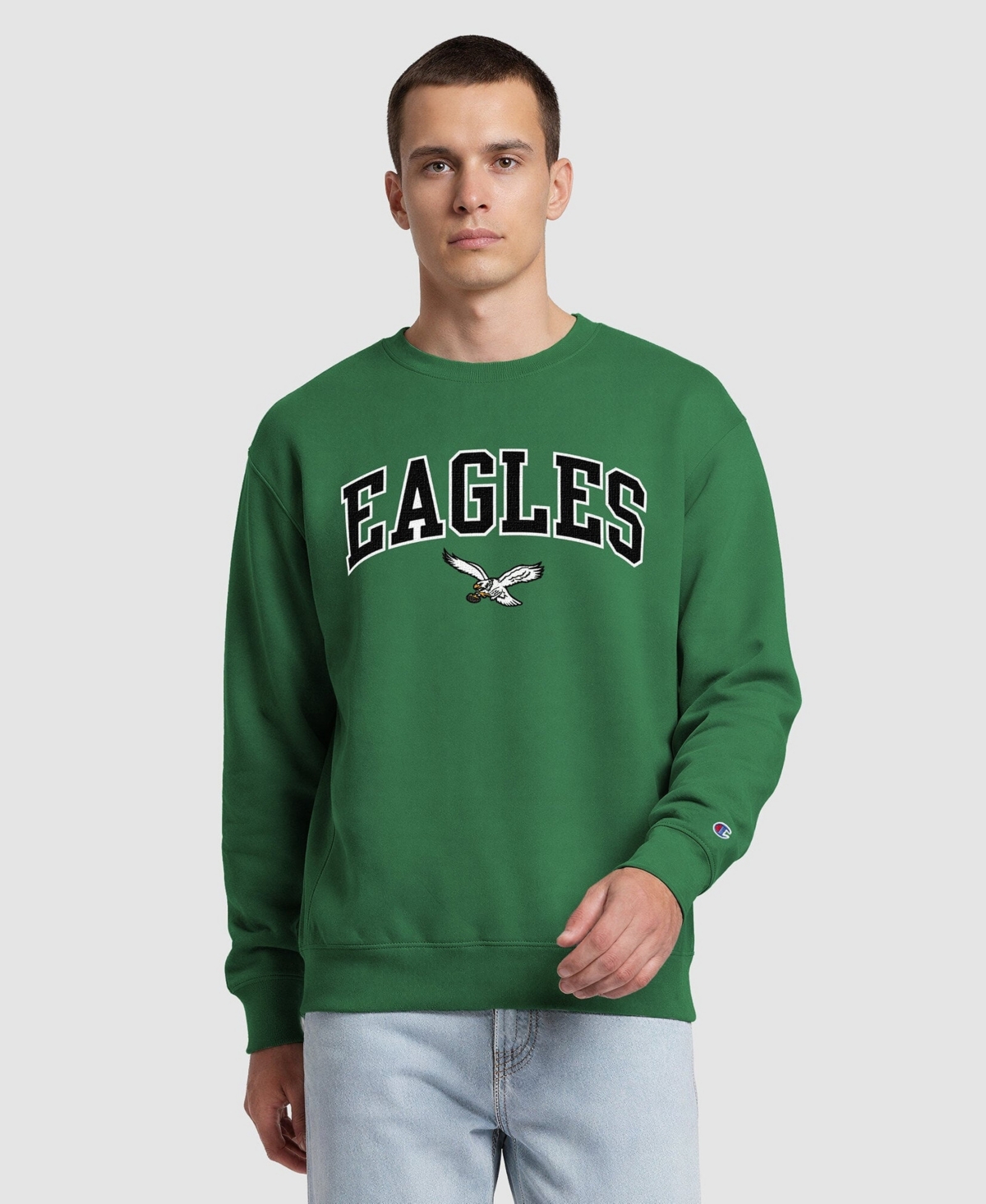 Champion Men's Philadelphia Eagles Kell Pullover Sweatshirt - Kelly Green