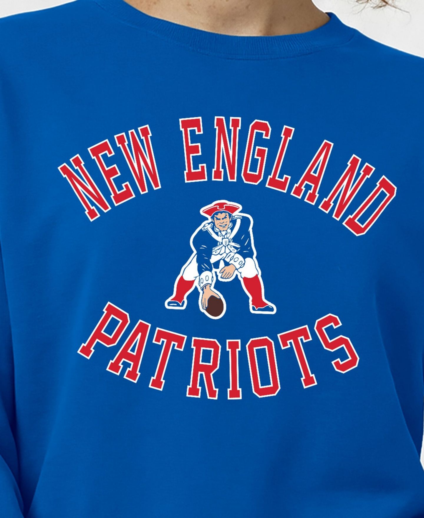 Женская толстовка Champion Royal New England Patriots Heart & Soul Powerblend — фото 5