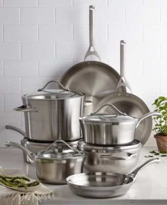 Calphalon Triply 13-piece Stainless Steel Cookware, Stainless Steel, Household