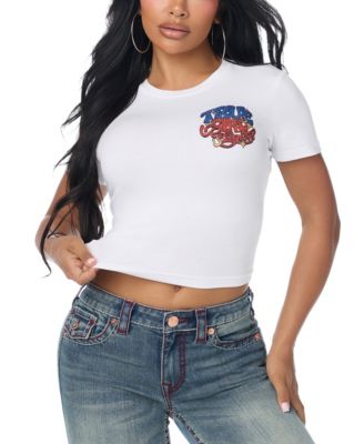 Women's Baby Graphic Crewneck Crop Top