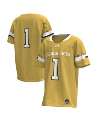 Big Boys and Girls #1 Gold Georgia Tech Yellow Jackets Replica Football Jersey
