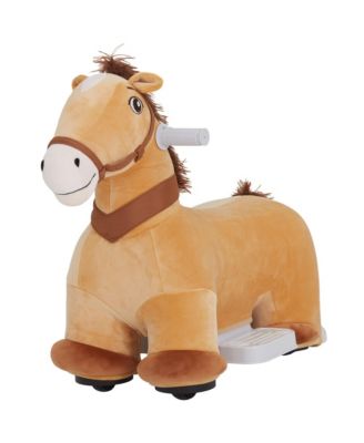 Wheeled Ride-On Horse, Battery-Powered with Music, 6V Ride-On Toy, Ages 18-36 Months