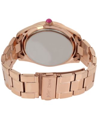 Betsey Johnson Women's Rose Gold-Tone Bracelet Watch 44mm BJ00249-40 ...