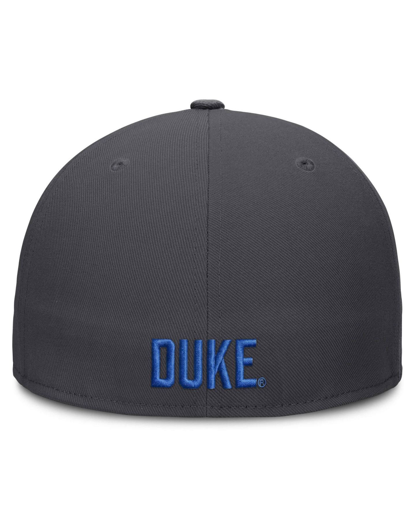 Мужская кепка Nike Anthracite Duke Blue Devils Pro Dri-FIT Fitted Hat — фото 4