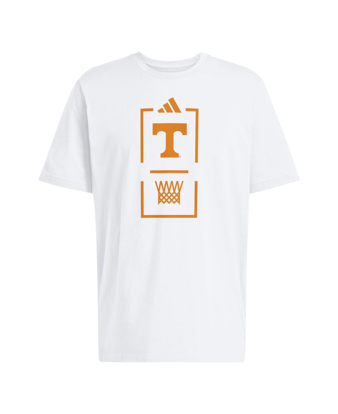 Мужская футболка adidas White Tennessee Volunteers Basketball — фото 2