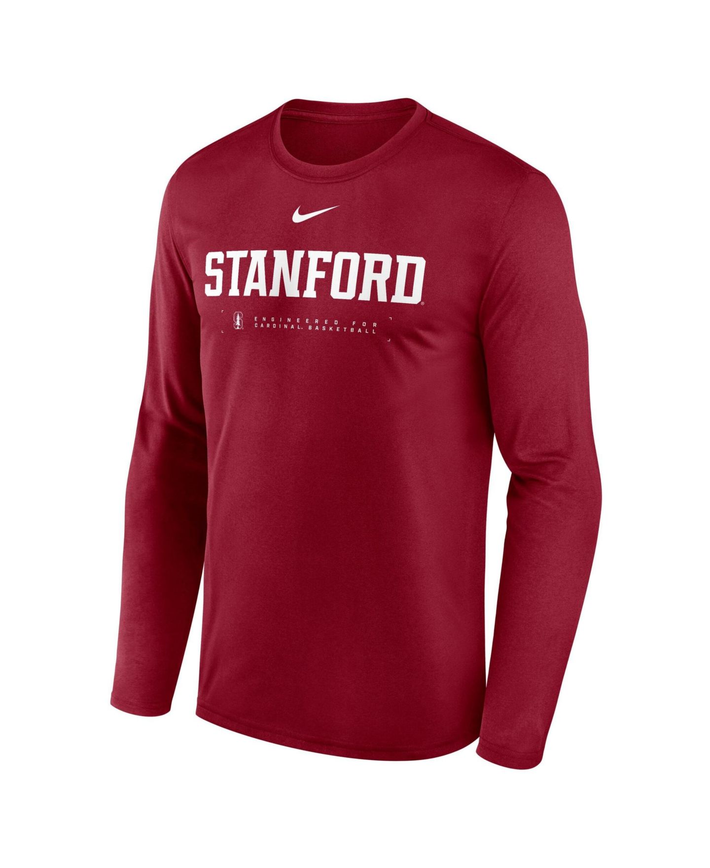 Мужская футболка Nike Cardinal Stanford Cardinal 2025 Courtside Basketball Shootaround Legend Dri-FIT Long Sleeve — фото 2