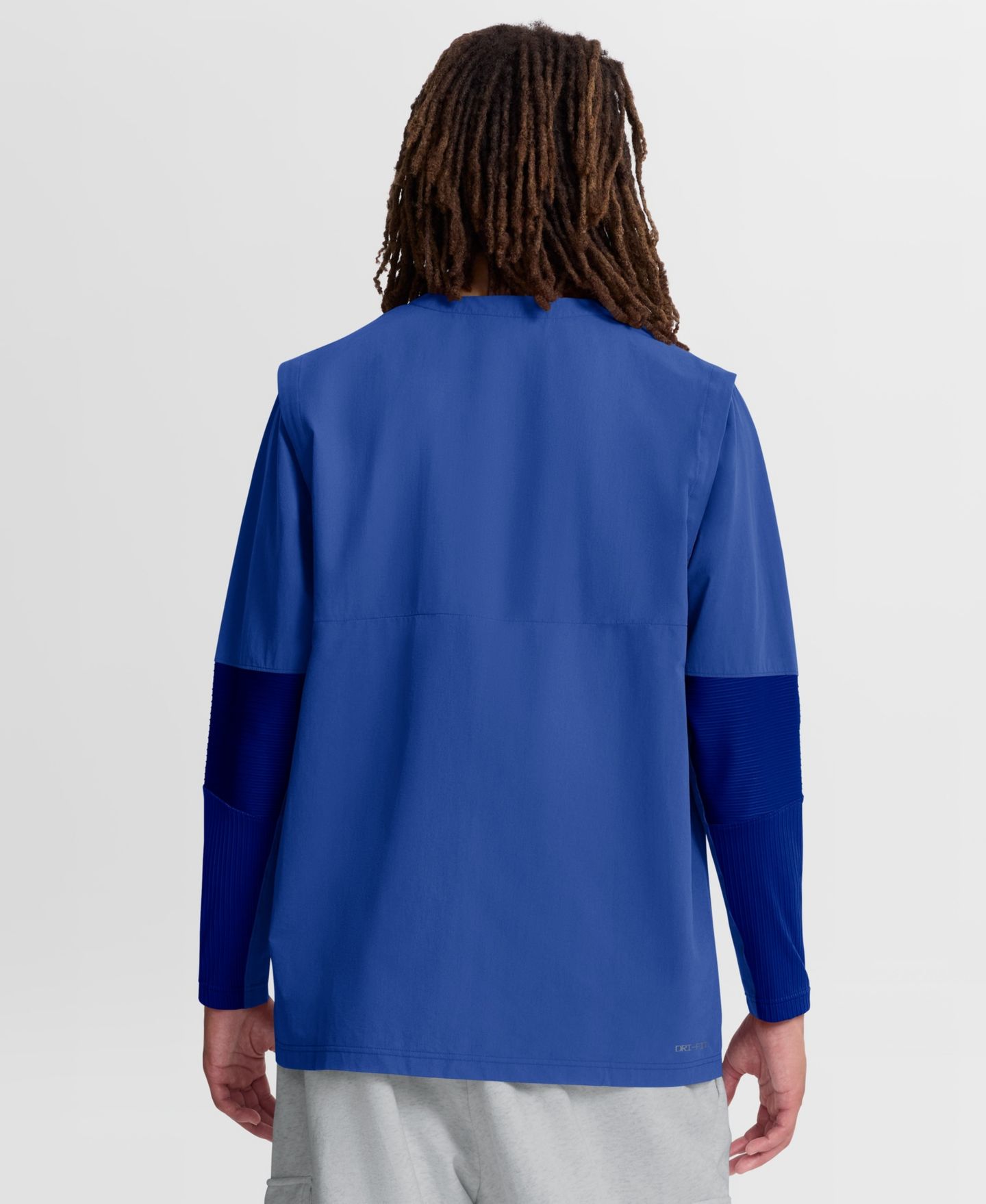 Nike Men's Royal Florida Gators Dugout Dri-FIT Quarter-Zip Long Sleeve Windshirt — фото 2