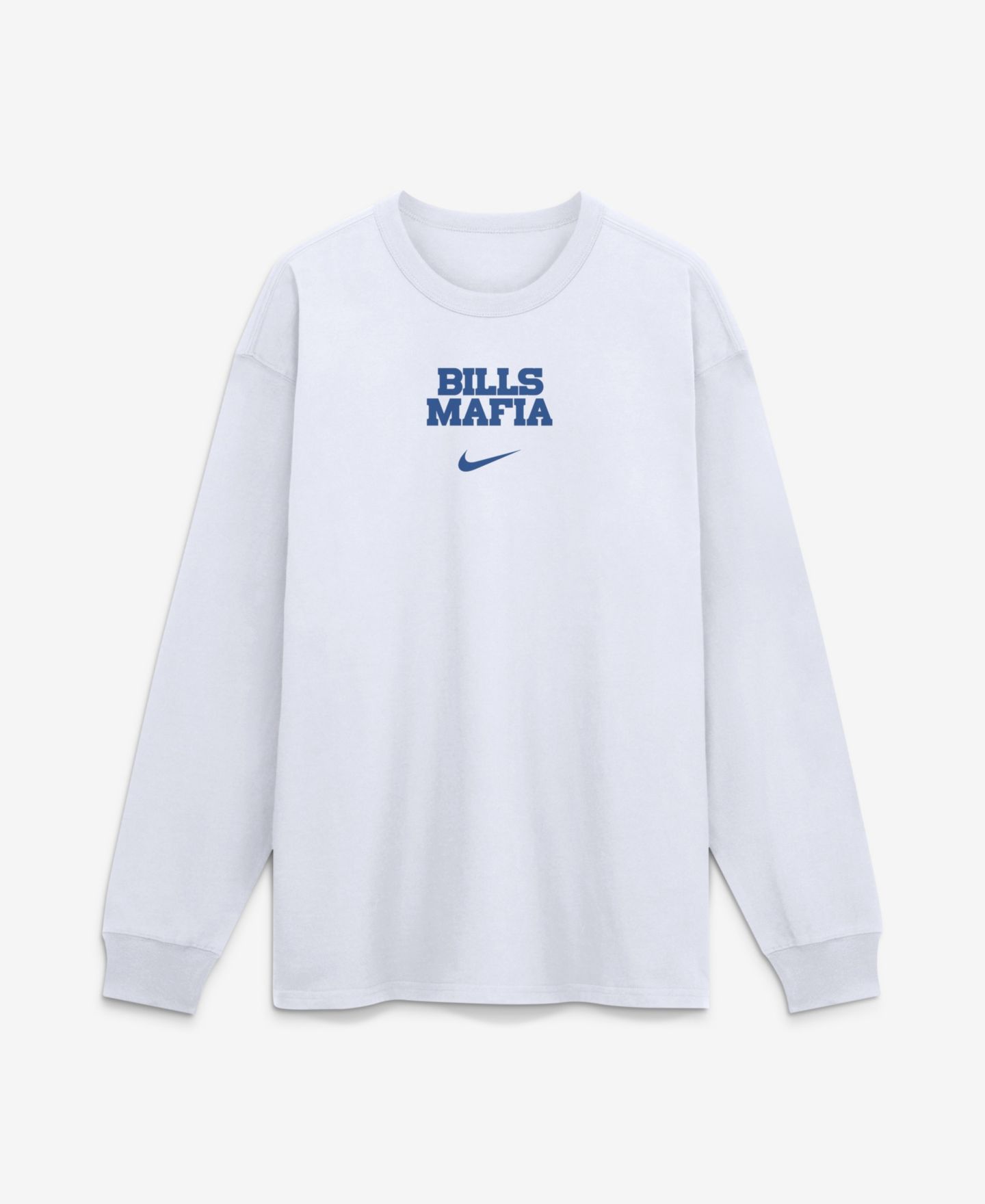 Мужская футболка Nike White Buffalo Bills Rivalries Collection Max90 Long Sleeve — фото 2