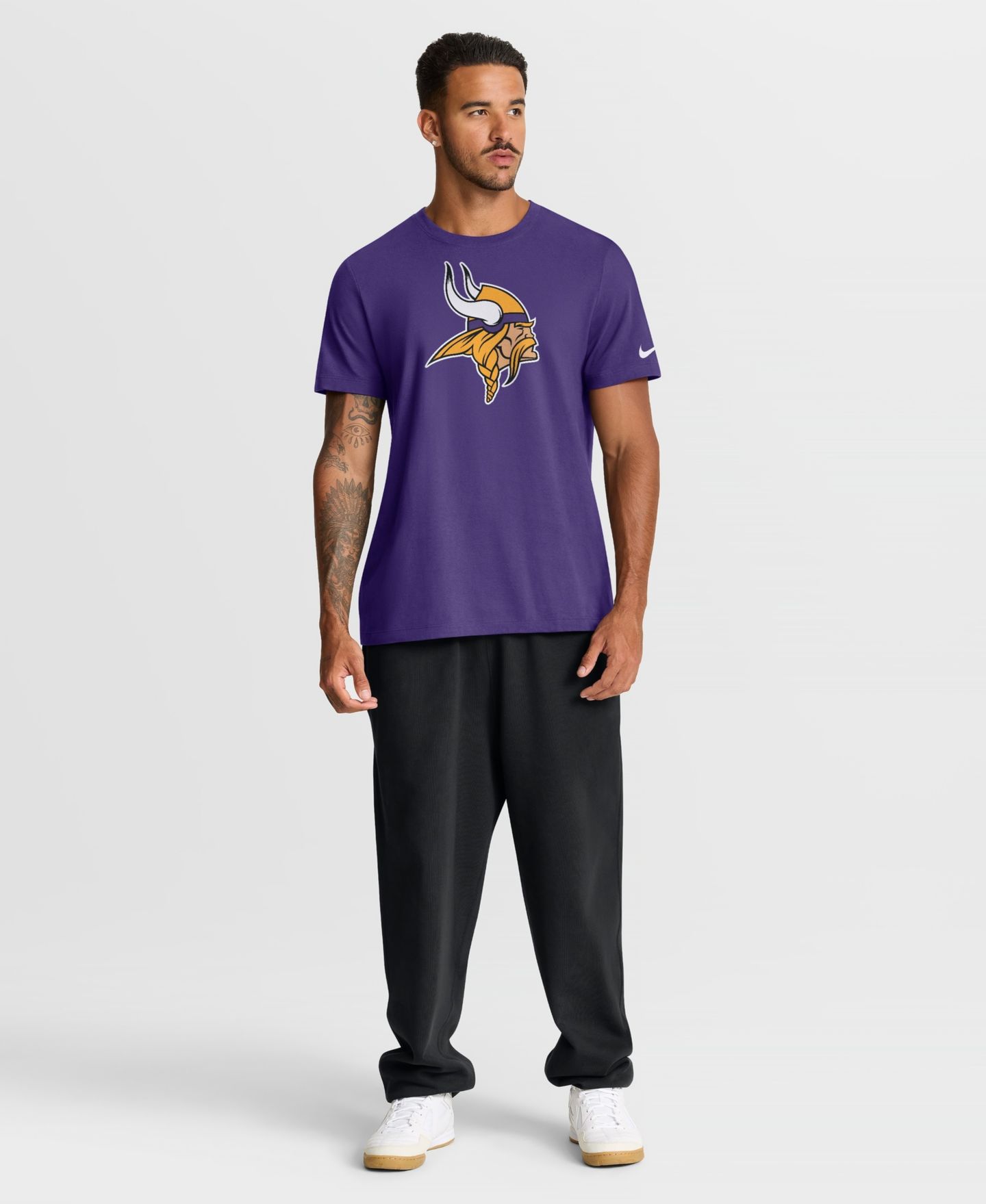 Мужская футболка Nike Purple Minnesota Vikings Essential Logo — фото 3