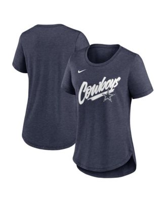 Women's Navy Dallas Cowboys Primetime Tri-Blend T-Shirt