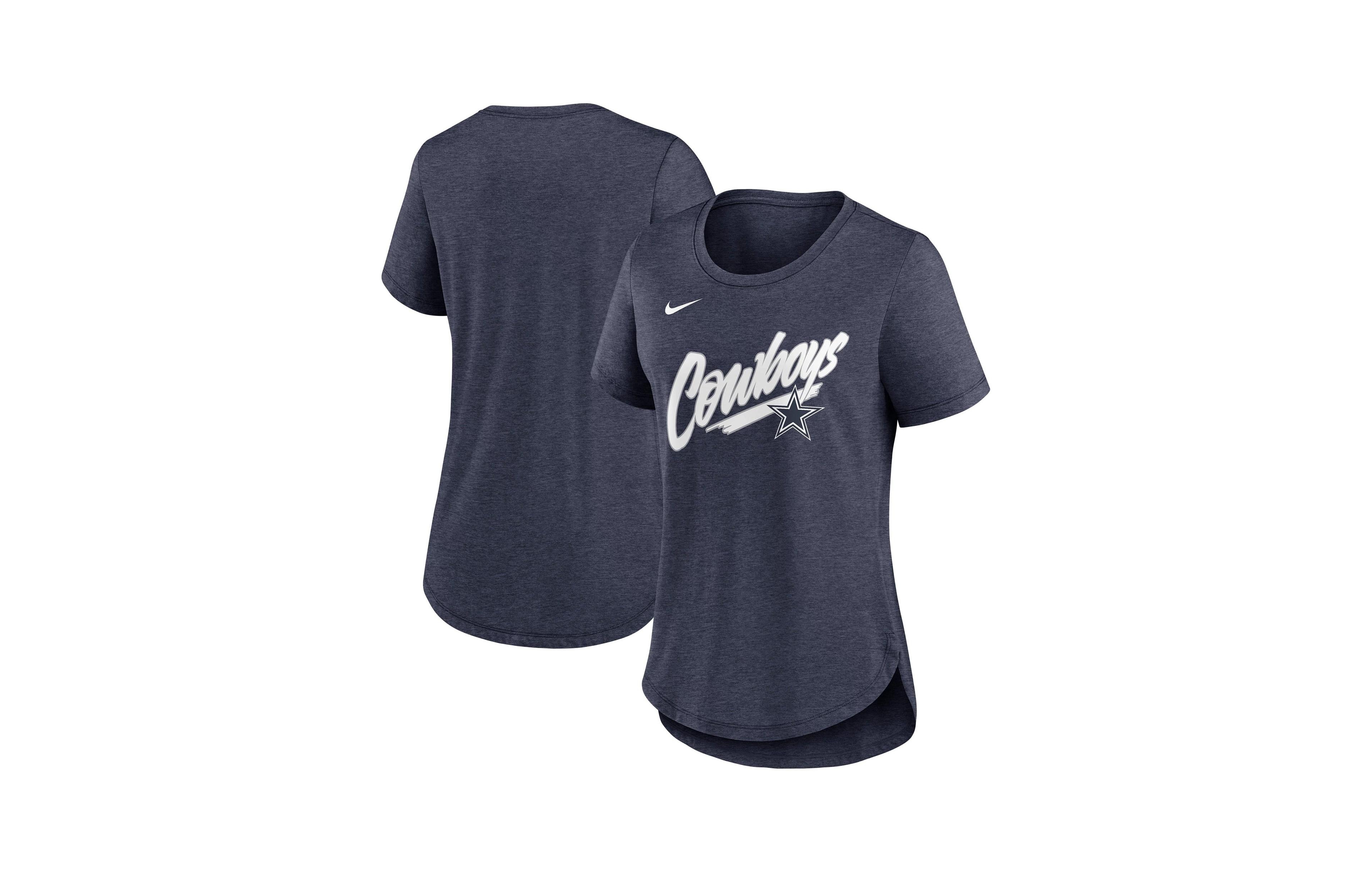 Nike Women's Navy Dallas Cowboys Primetime Tri-Blend T-Shirt