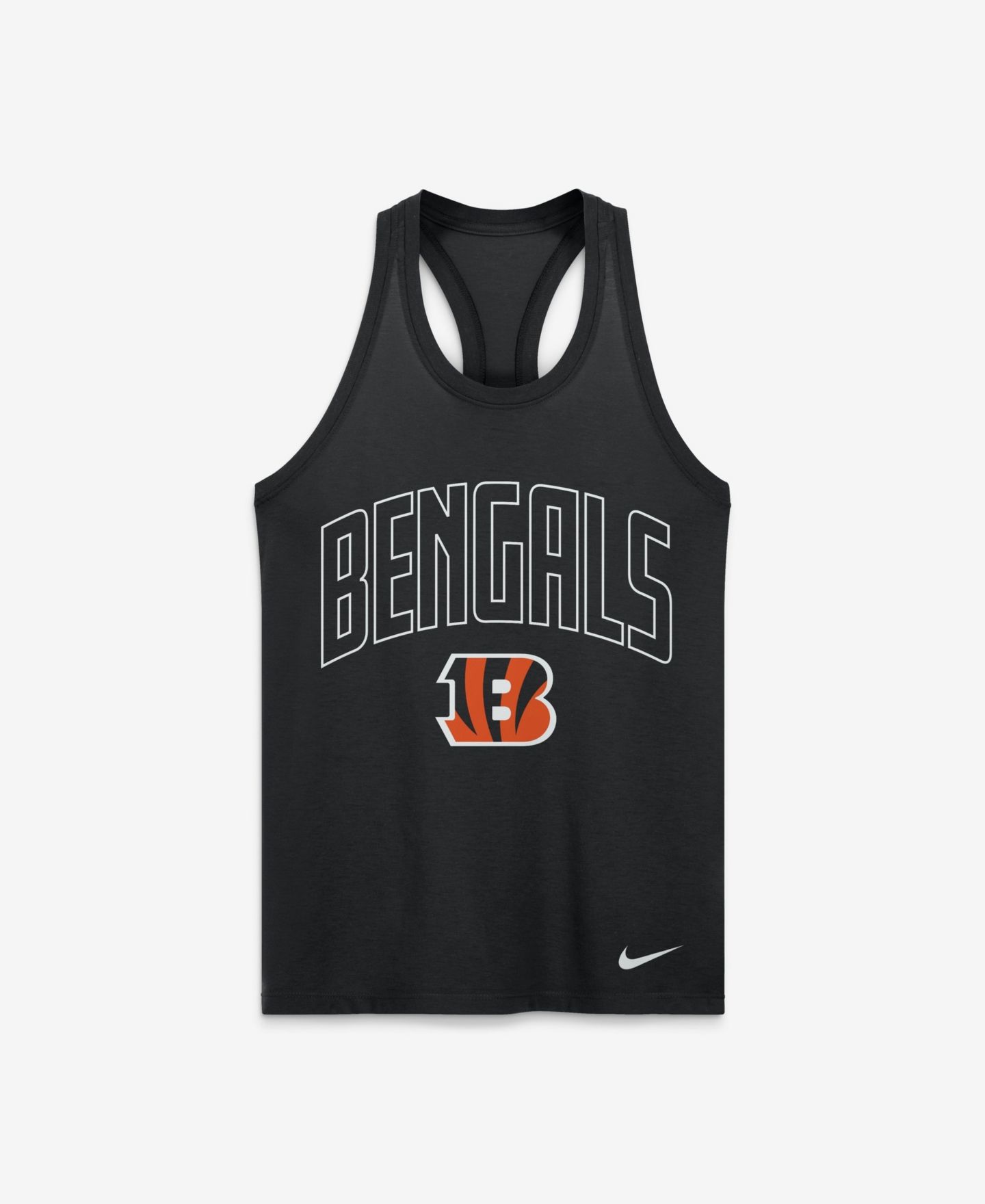 Женский топ Nike Black Cincinnati Bengals Primetime Tri-Blend Dri-FIT — фото 3