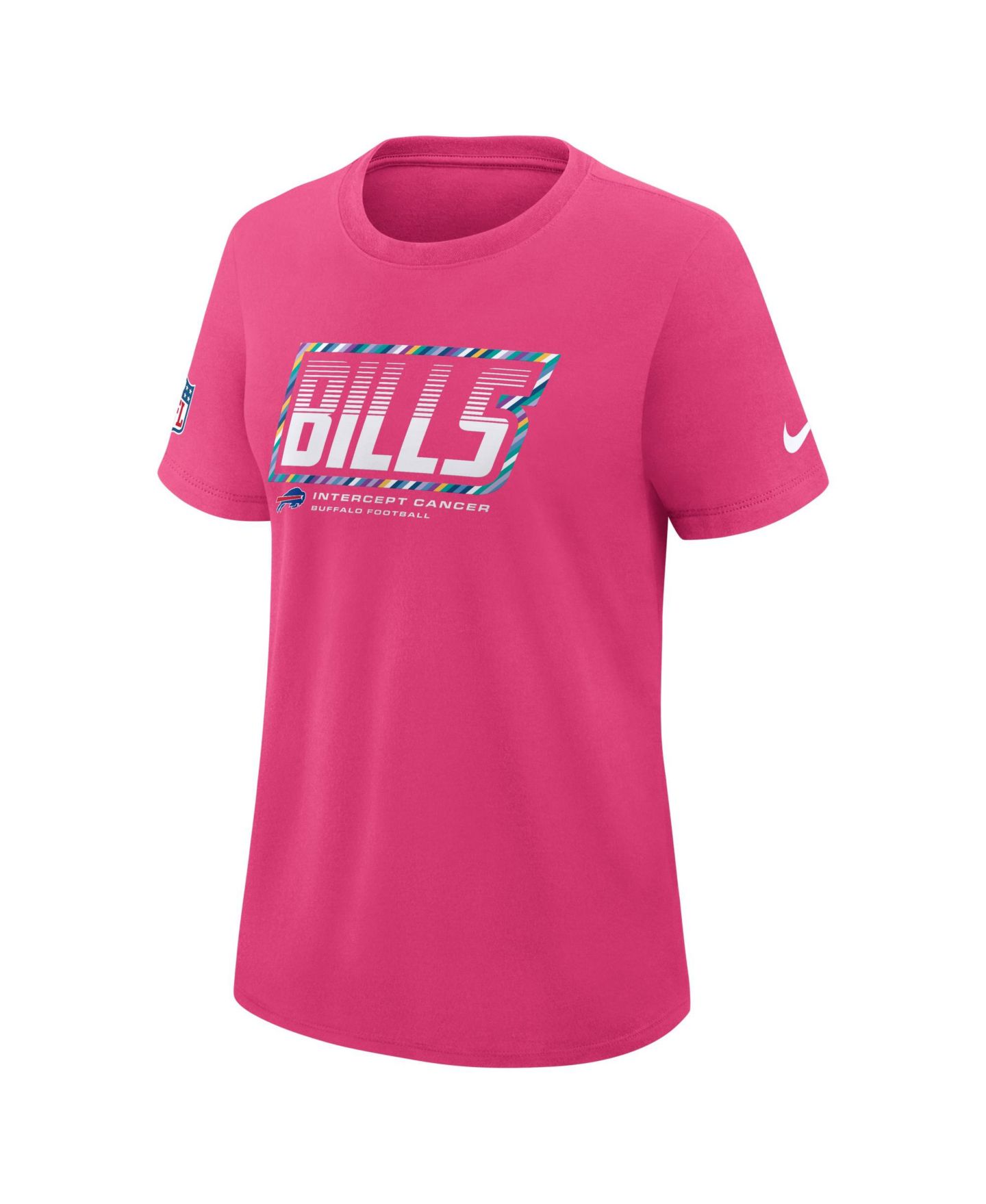 Женская футболка Nike Pink Buffalo Bills 2026 NFL Crucial Catch Tri-Blend Dri-FIT — фото 3