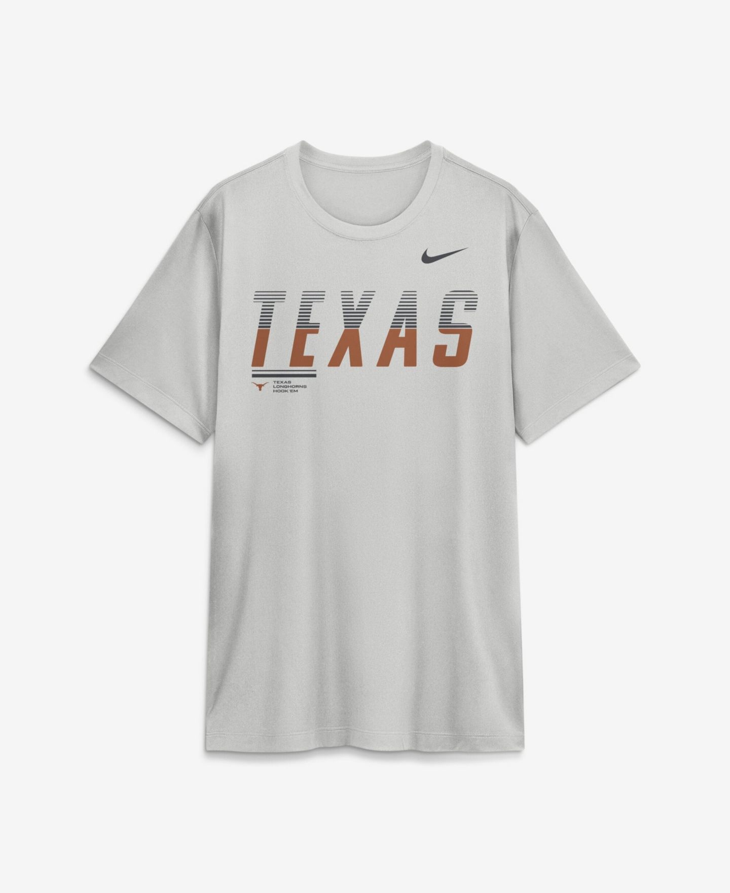 Мужская футболка Nike Gray Texas Longhorns Sideline Legend Dri-FIT — фото 4