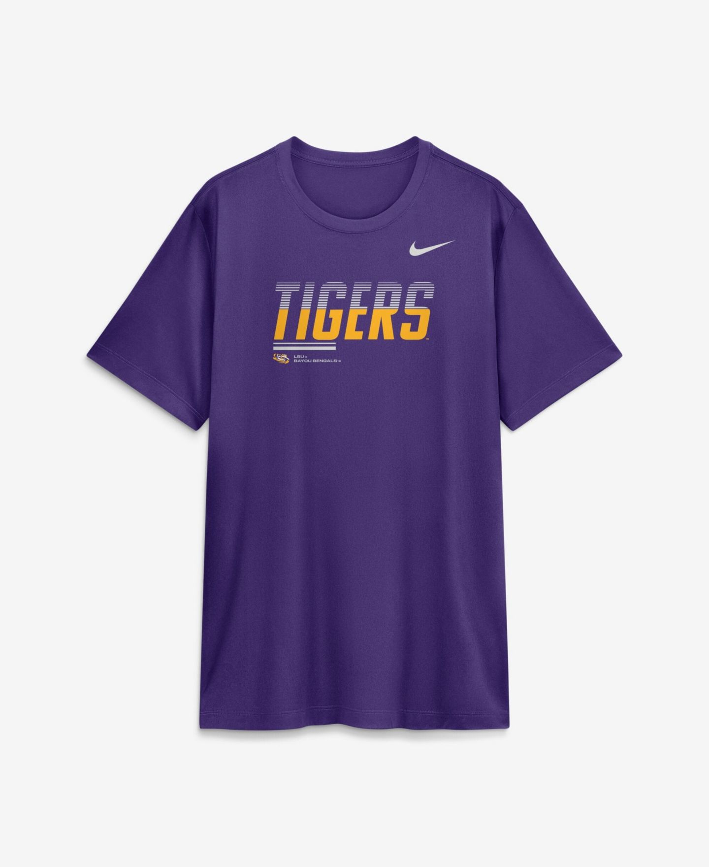 Мужская футболка Nike Purple LSU Tigers Sideline Legend Dri-FIT — фото 4
