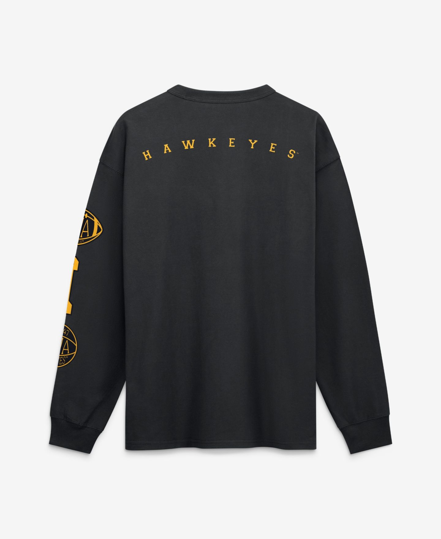Мужская футболка Nike Black Iowa Hawkeyes Academic Long Sleeve Pocket — фото 3