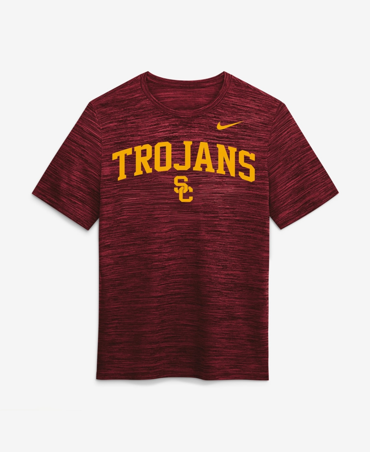 Nike Men's Cardinal Usc Trojans Primetime Arch Logo Velocity Dri-fit T-Shirt