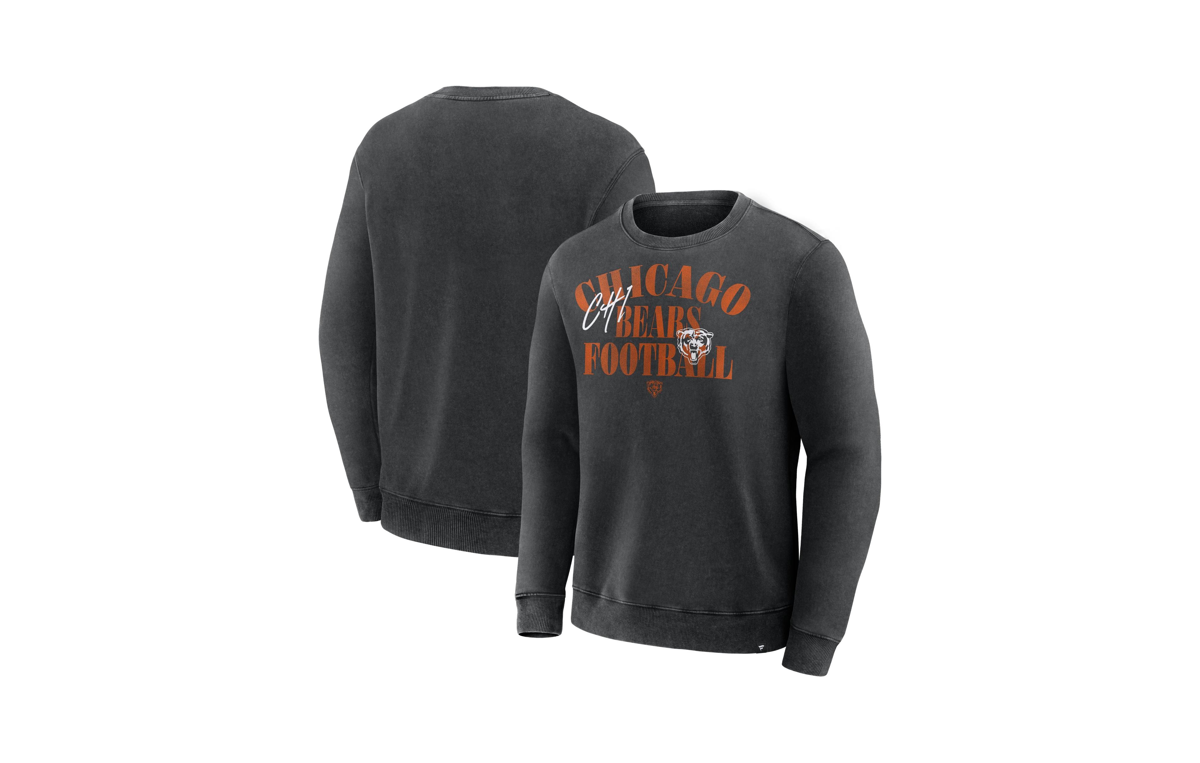 Fanatics Men's Black Chicago Bears Halftime Lead Relaxed Heavyweight French Terry Sweatshirt