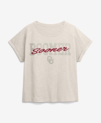 Women's Natural Oklahoma Sooners Hometown Premium Oversized Boxy T-Shirt