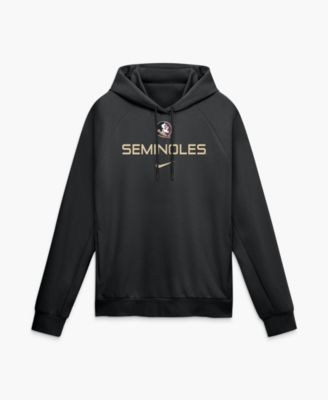 Nike - Men's Black Florida State Seminoles Premium Performance Raglan Dri-FIT Hoodie Black