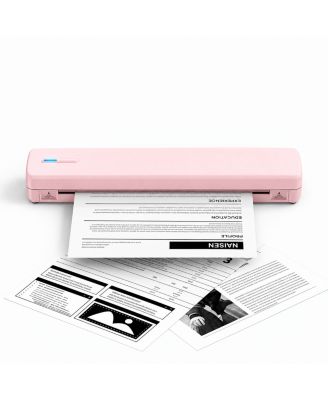 D810 Portable Inkless Thermal Printer For Travel, Bluetooth And USB, US Letter And A4