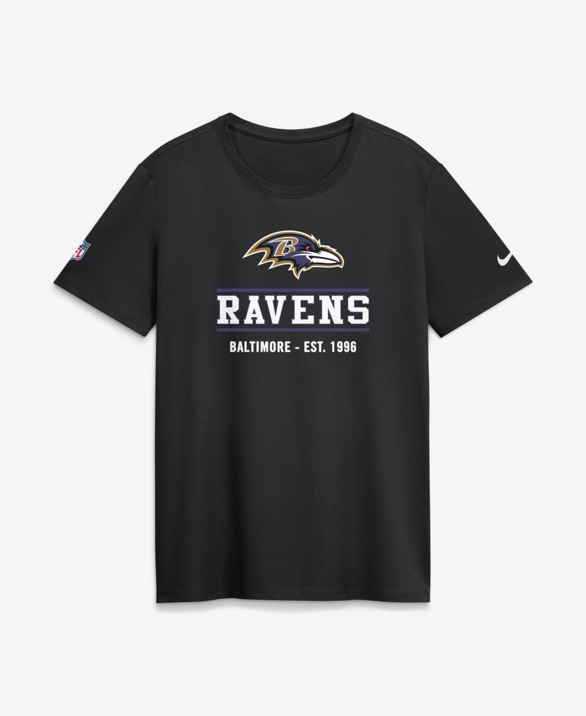 Nike Women's Black Baltimore Ravens Sideline Alt Dri-fit T-Shirt