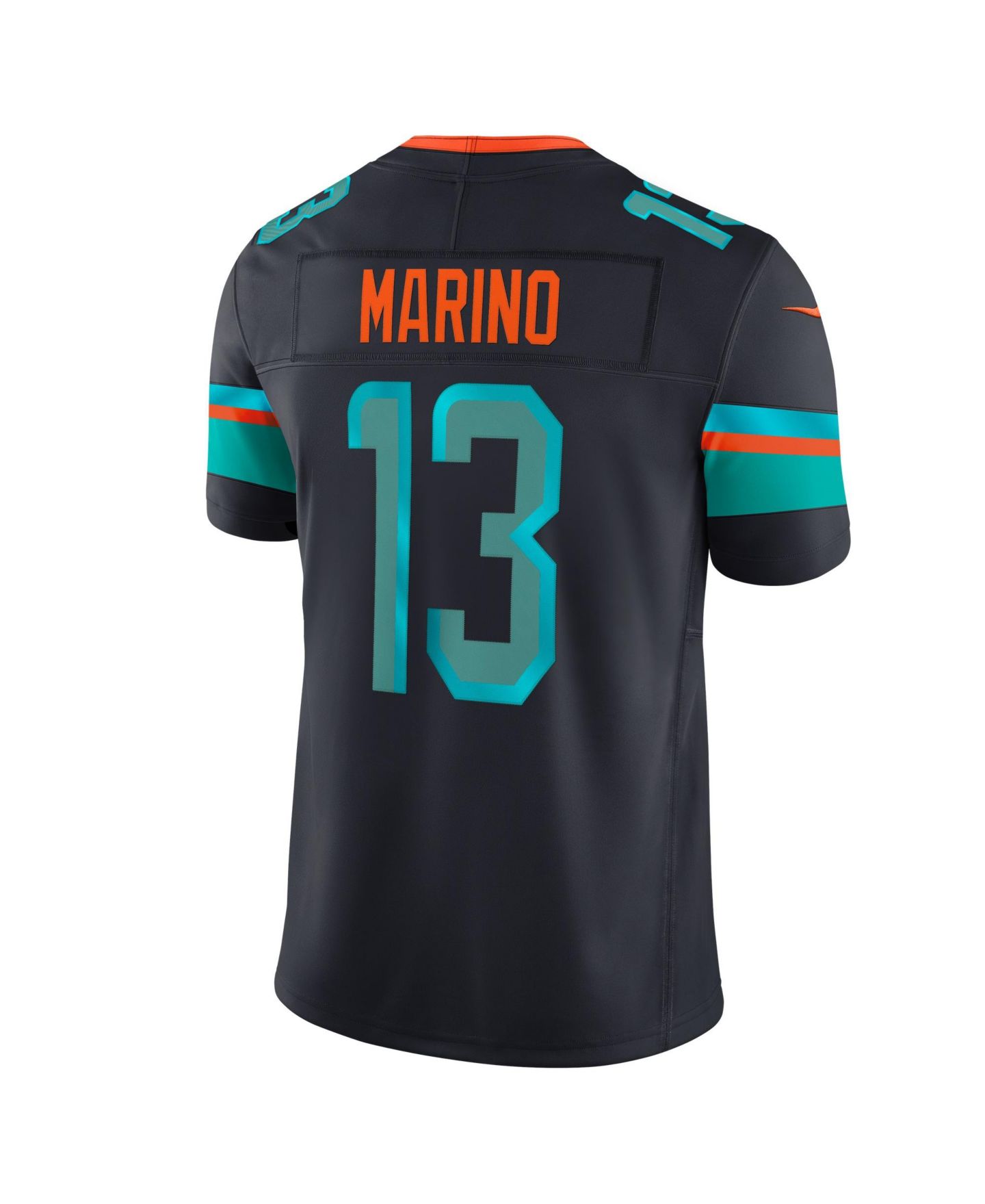 Мужской топ Nike Dan Marino Navy Miami Dolphins Rivalries Collection Stitched Limited Jersey — фото 3