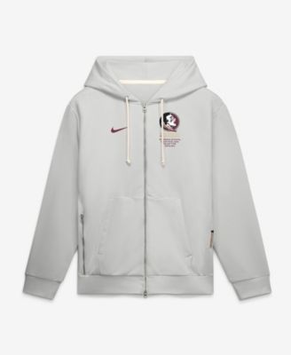 Men's  Gray Florida State Seminoles 2026 Sideline Standard Issue Dri-FIT Full-Zip Hoodie