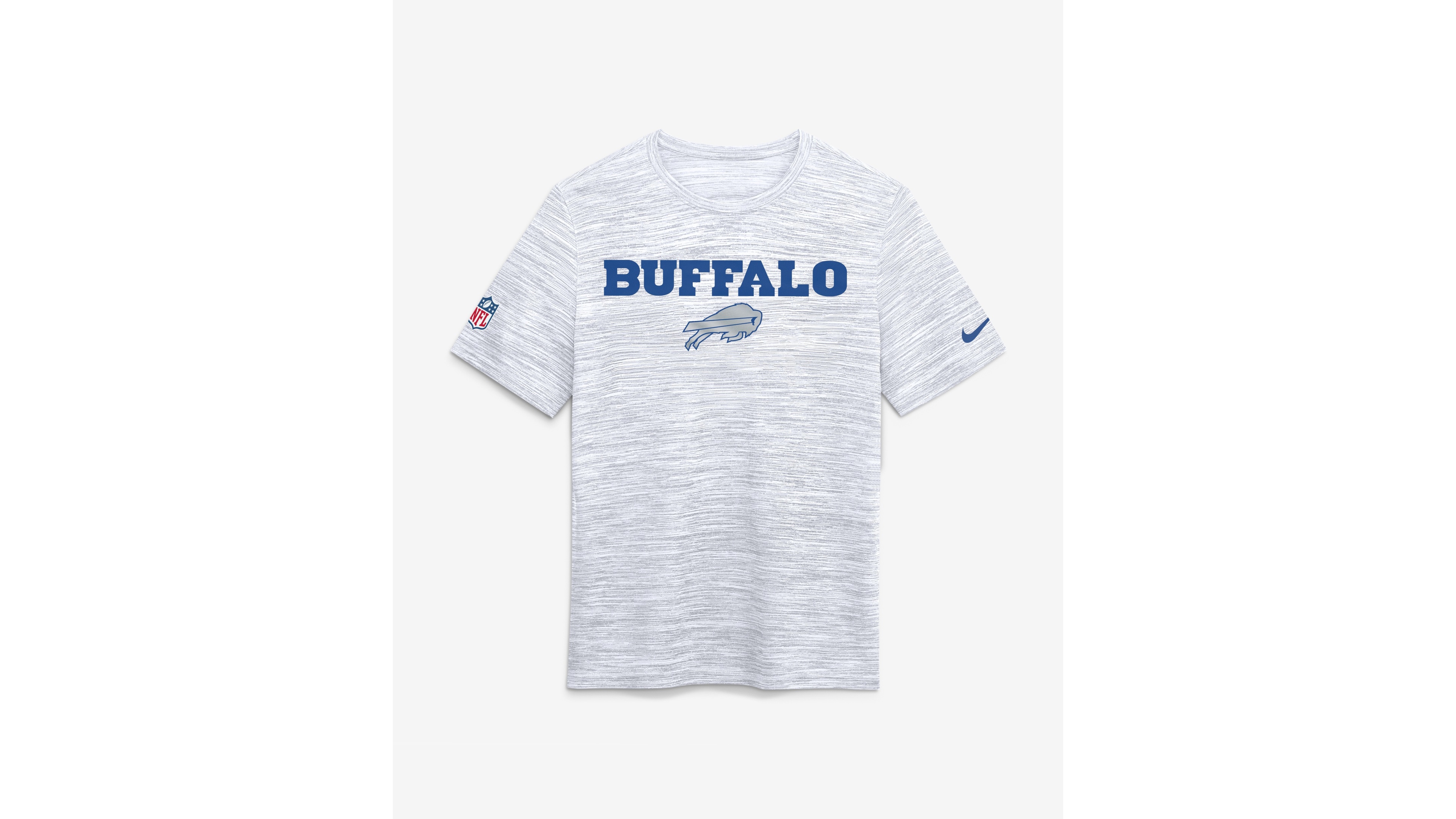 Nike Men's White Buffalo Bills Rivalries Collection Sideline Velocity T-Shirt