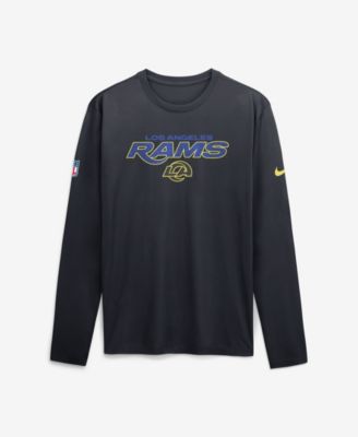 Men's  Navy Los Angeles Rams Rivalries Collection Sideline Legend Long Sleeve T-Shirt