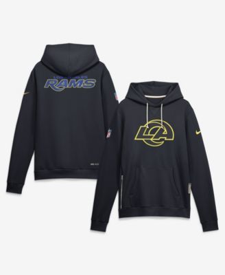 Men's  Navy Los Angeles Rams Rivalries Collection Standard Issue Sideline Pullover Hoodie