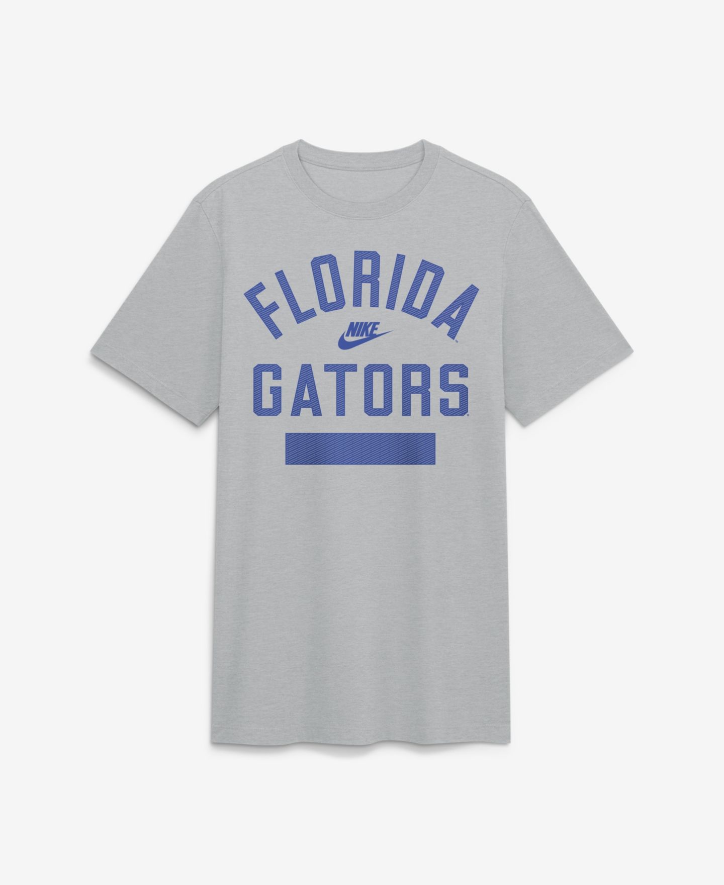 Мужская футболка Nike Heather Gray Florida Gators Arch Wordmark Legacy Tri-Blend — фото 1